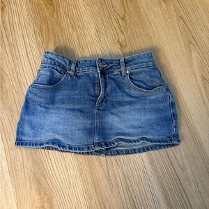 Garage Blue Denim Mini Skirt